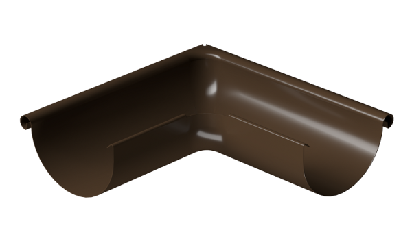 Угол внешний 90° D125 Döcke STAL PREMIUM Каштан, (RAL 8017) купить в Астрахани