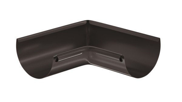 Водосток Aquasistem, система 125x90 - Угол желоба, внутренний 90° RR 32 Тёмно-Коричневый купить в Астрахани