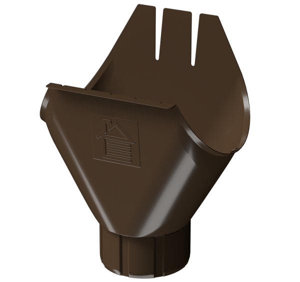 Воронка желоба D125 Döcke STAL PREMIUM Каштан, (RAL 8017) купить в Астрахани