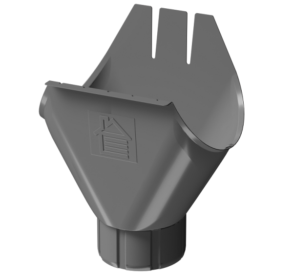 Воронка желоба D125 Döcke STAL PREMIUM Графит, (RAL 7024) купить в Астрахани