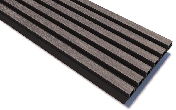 Реечные панели WOODVEX Lines Ultra Smoke gray купить в Астрахани