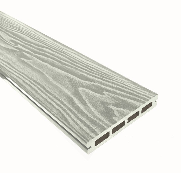 Террасная доска из ДПК Terrapol Смарт 3D Пустотелая с пазом Дуб беленый купить в Астрахани