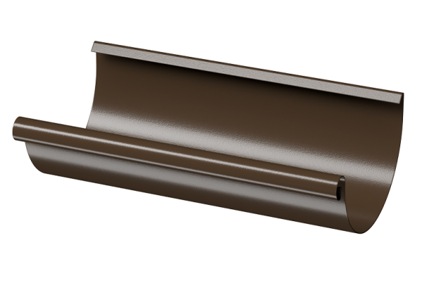 Желоб полукруглый D125 3 м Döcke STAL PREMIUM Каштан, (RAL 8017) купить в Астрахани