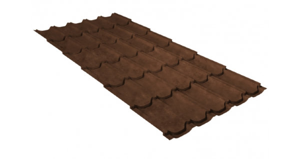 Металлочерепица квинта плюс GL 0,5 Safari Twincolor Brown купить в Астрахани