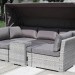 Диван-Трансформер AFINA плетеный из иск. ротанга AFM-320G Grey купить в Астрахани
