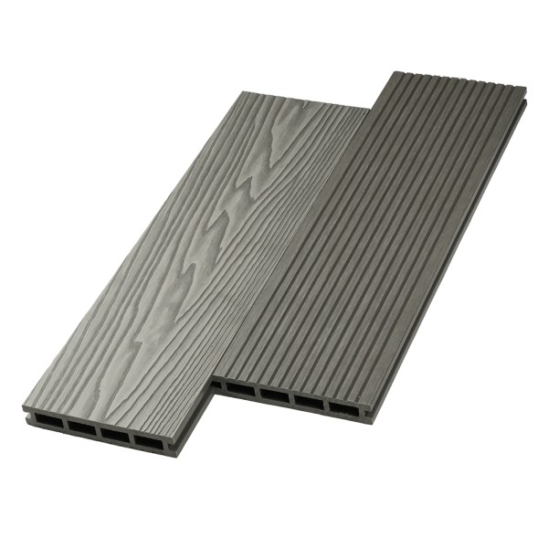 Террасная доска ДПК NanoWood двусторонняя New 3D тиснение + вельвет Серый купить в Астрахани