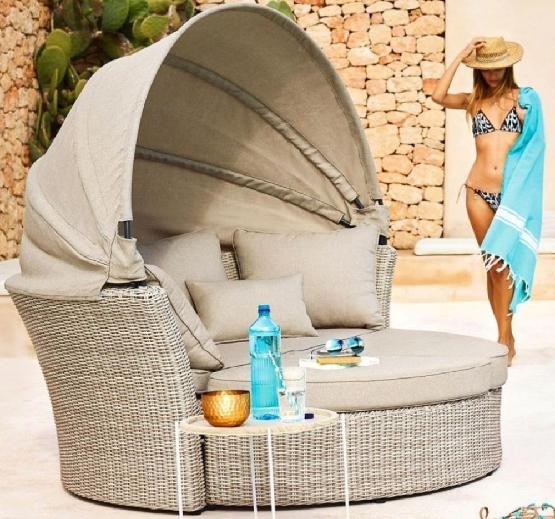 Диван-Трансформер AFINA плетеный из иск. ротанга AFM-325 Beige купить в Астрахани