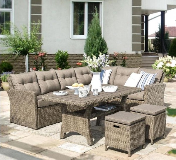 Комплект мебели AFINA плетеной из иск. ротанга AFM-307B Beige купить в Астрахани