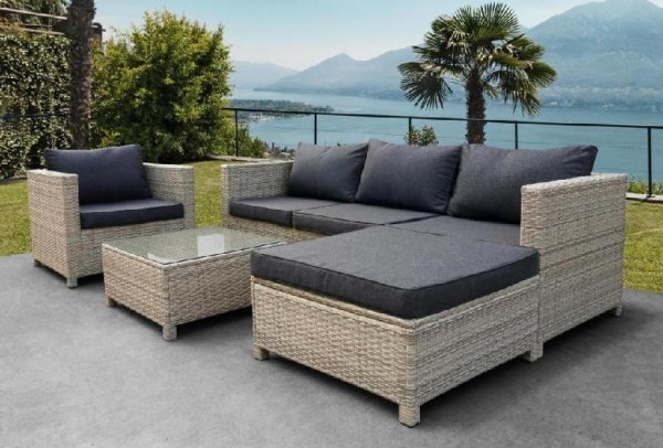 Комплект мебели AFINA плетеной из иск. ротанга YR821G Grey/Grey купить в Астрахани