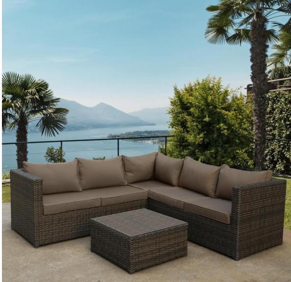 Комплект мебели AFINA плетеной из иск. ротанга YR825A Brown/Beige купить в Астрахани