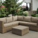 Комплект мебели AFINA плетеной из иск. ротанга YR825B Beige купить в Астрахани
