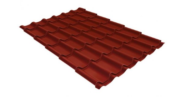 Металлочерепица классик 0,5 Satin RAL 3009 оксидно-красный купить в Астрахани