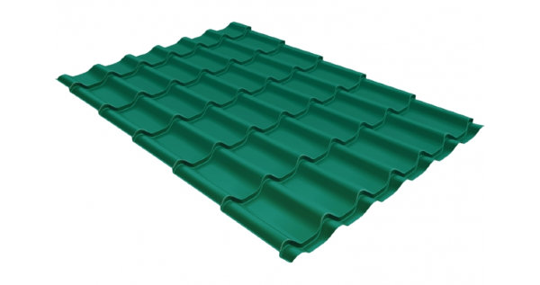 Металлочерепица классик 0,5 Satin RAL 5021 купить в Астрахани