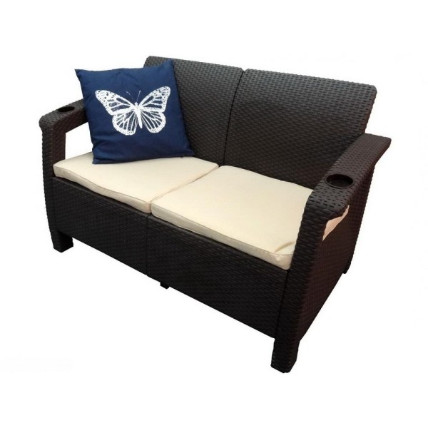 Двухместный диван Yalta Sofa Seаt венге купить в Астрахани