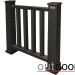 Ограждение из ДПК Outdoor Классик 3D STORM чёрный купить в Астрахани