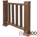 Ограждение из ДПК Outdoor Классик 3D STORM коричневый микс купить в Астрахани