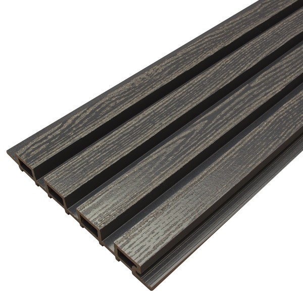 Фасадная доска из ДПК Faynag Wood Рейка Мокрый Асфальт купить в Астрахани