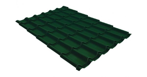 Металлочерепица классик GL 0,5 Velur20 RAL 6005 зеленый мох купить в Астрахани