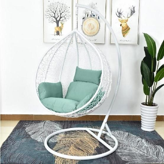Кресло Подвесное из искусственного ротанга AFM-168A-L White/Green купить в Астрахани