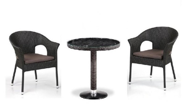 Комплект плетеной мебели AFINA из иск. ротанга T601/Y79A-W53 Brown 2Pcs купить в Астрахани