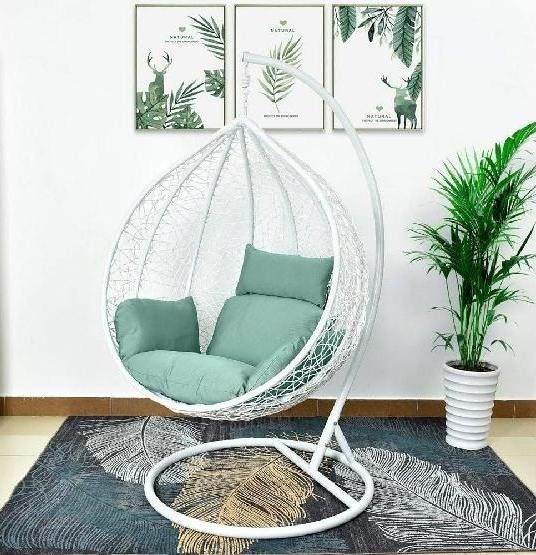 Кресло Подвесное из искусственного ротанга AFM-168A-XL White/Green купить в Астрахани