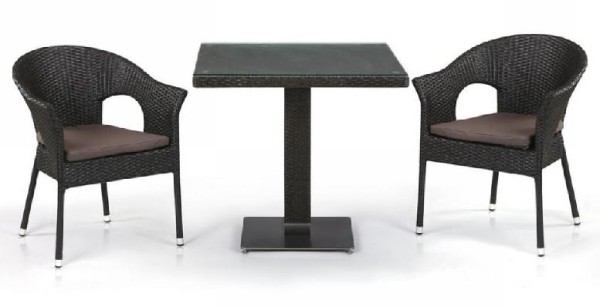 Комплект плетеной мебели AFINA из иск. ротанга T605SWT/Y79A-W53 Brown 2Pcs купить в Астрахани