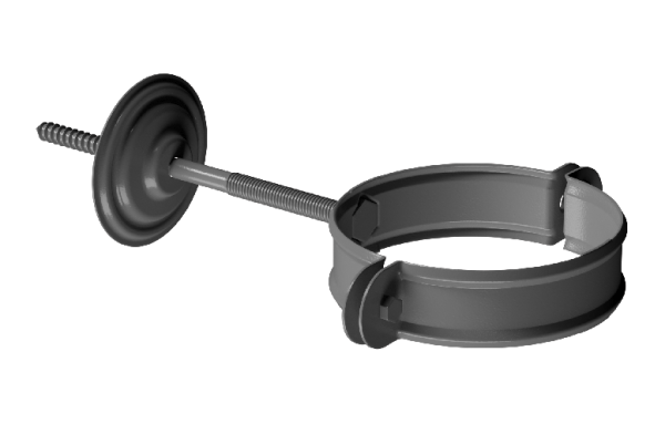Хомут трубы D90 Döcke STAL PREMIUM Графит, (RAL 7024) купить в Астрахани