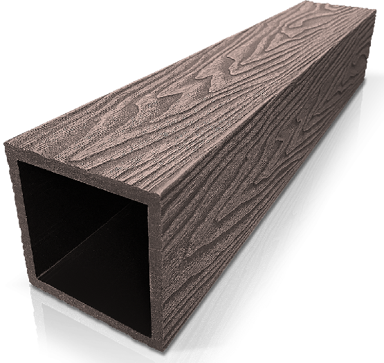 Столб ДПК 3D GardenParkett фактура дерева Венге купить в Астрахани