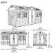 Сарай пластиковый LifeTime 15x8 DD купить в Астрахани