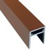 П-профиль Алюминиевый EasyDecking 35x25 Коричневый купить в Астрахани