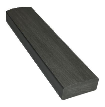Лавочный брус Ecodecking Некст полнотелый брашированный 70х35 графит купить в Астрахани
