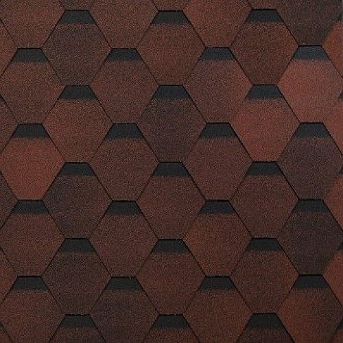 Гибкая черепица Shinglas, коллекция Оптима – Красный купить в Астрахани