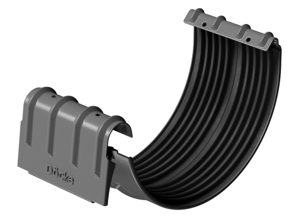 Соединитель желобов D125 Döcke STAL PREMIUM Графит, (RAL 7024) купить в Астрахани
