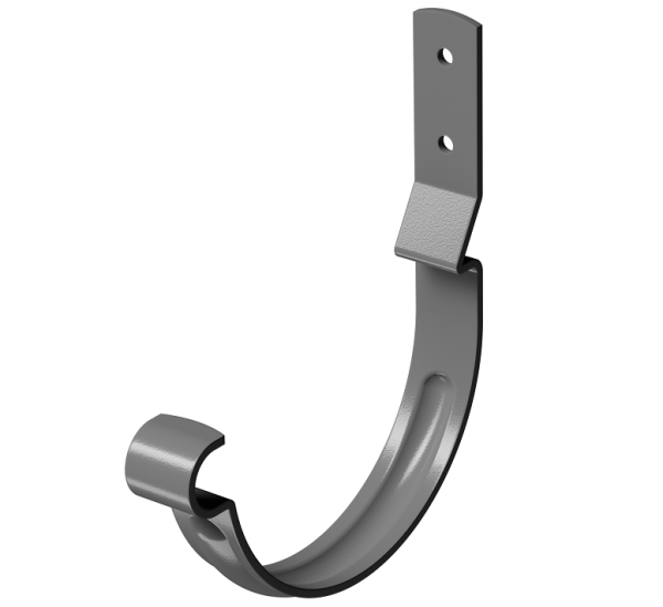 Карнизный крюк короткий (гнутый) D125 Döcke STAL PREMIUM Графит, (RAL 7024) купить в Астрахани