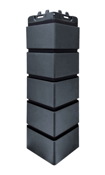 Угол Grand Line состаренный кирпич премиум Графит (шов RAL 9005) купить в Астрахани