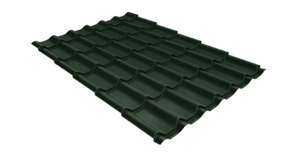 Металлочерепица классик 0,5 Satin RR 11 темно-зеленый купить в Астрахани